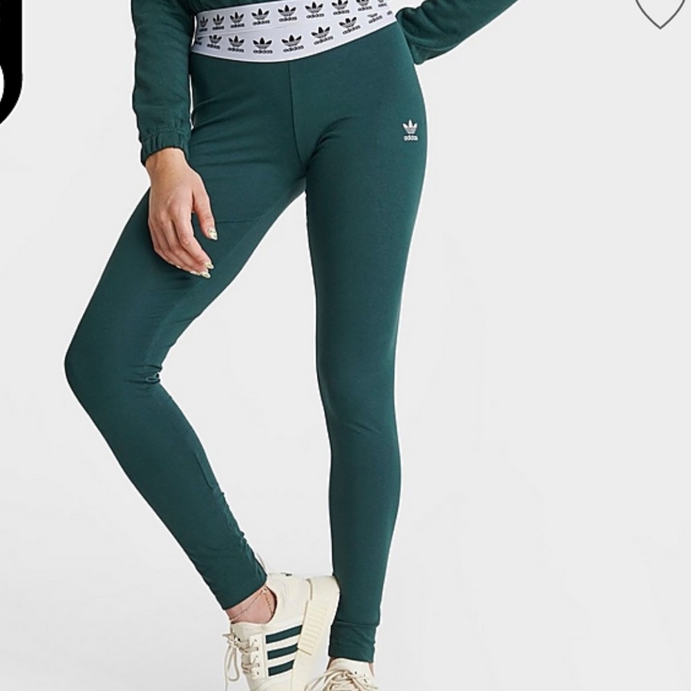 green adidas leggings